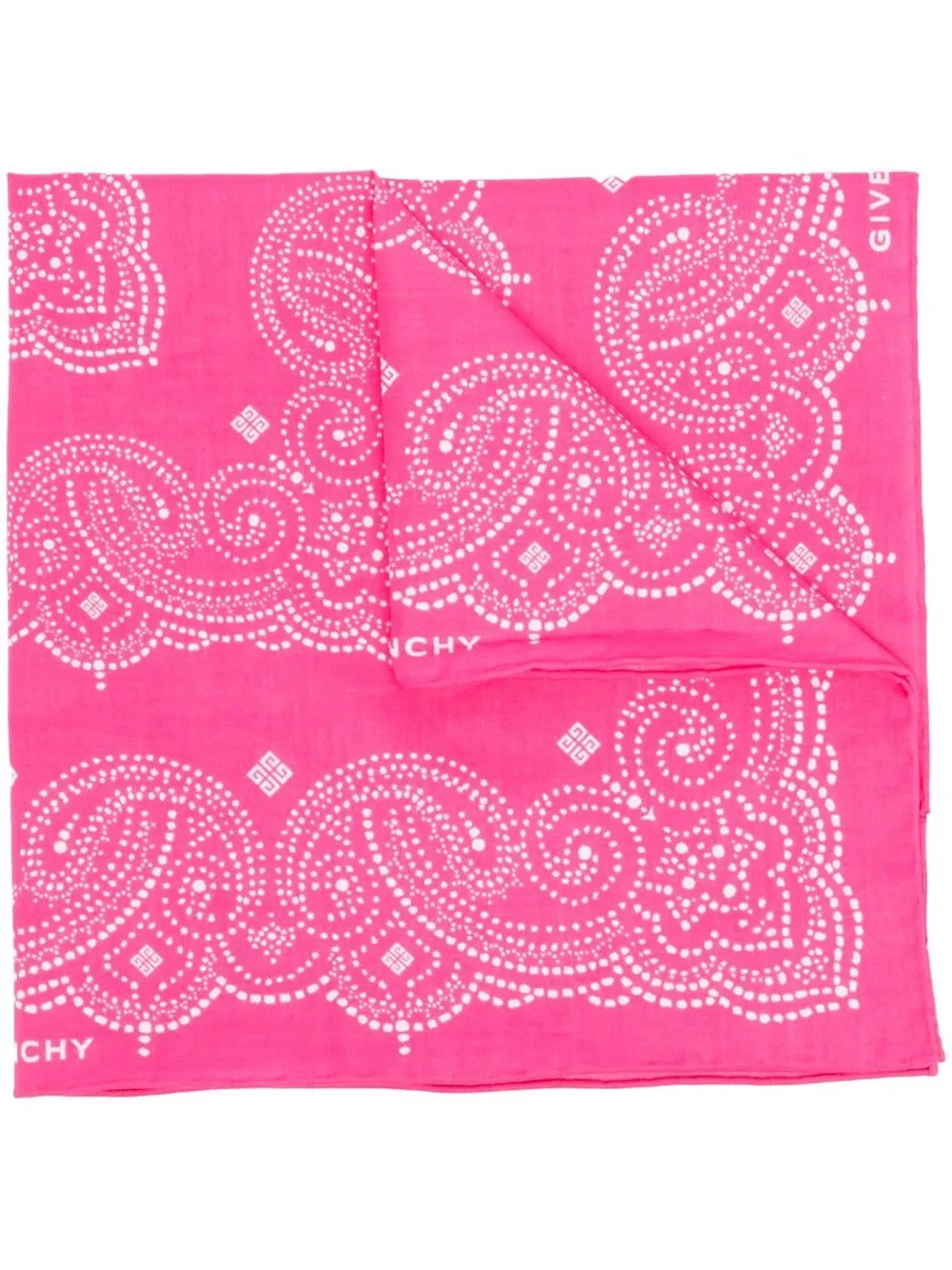 

Givenchy geometric-print square-scarf - Pink