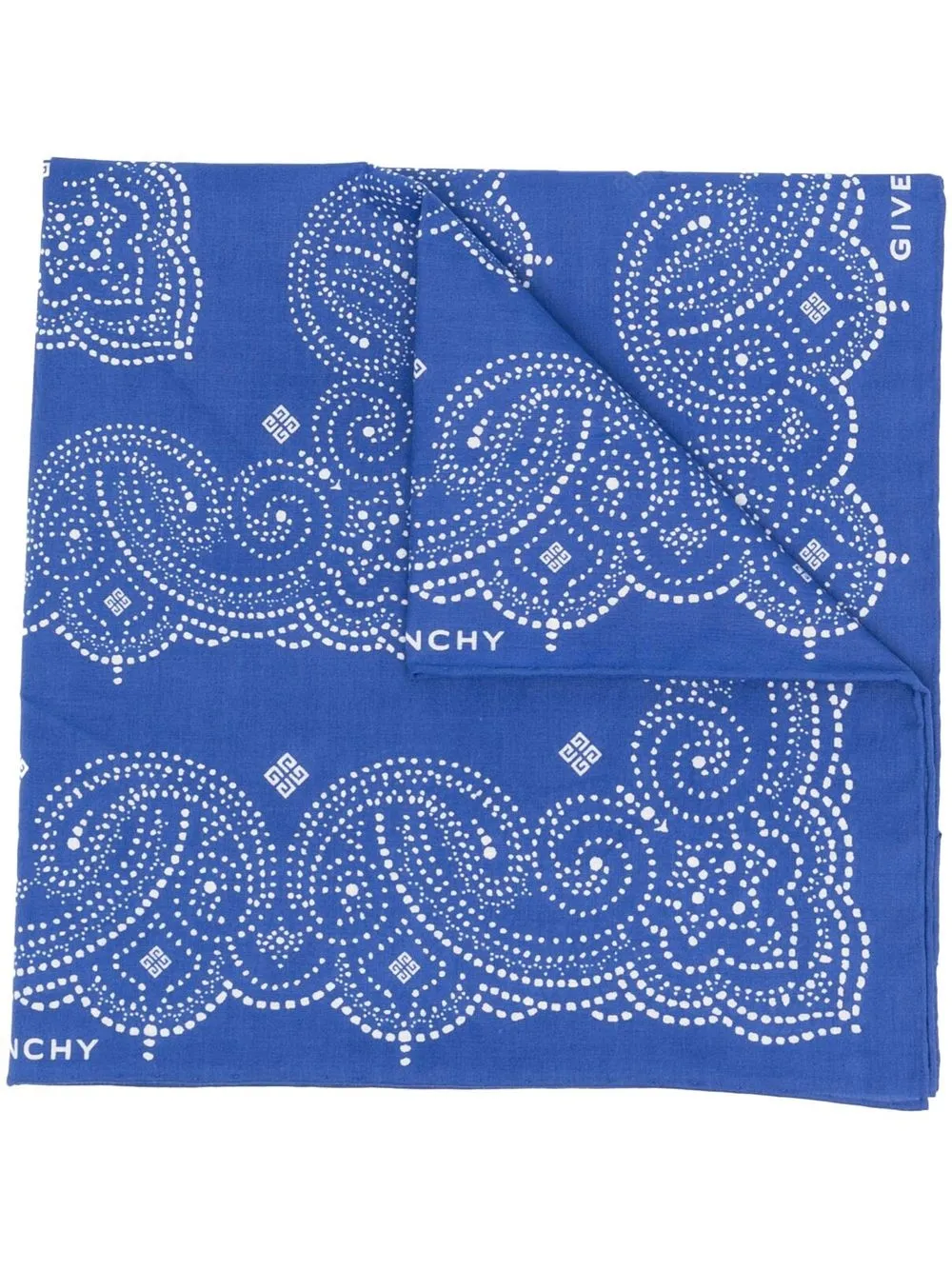 

Givenchy geometric-print square-scarf - Blue