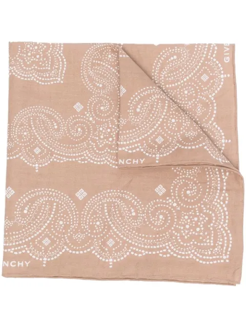 Givenchy - geometric-print square-scarf