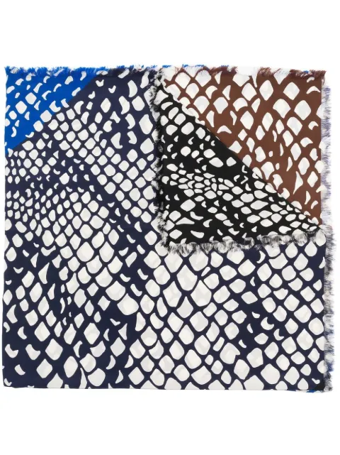 Saint Laurent Pre-Owned Foulard con stampa anni '80