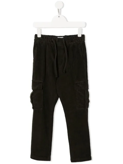 Paolo Pecora Kids pantalones rectos estilo cargo 