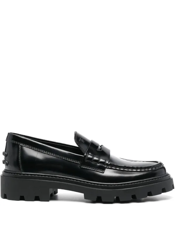 Tod's トッズ レザー ペニーローファー - Farfetch