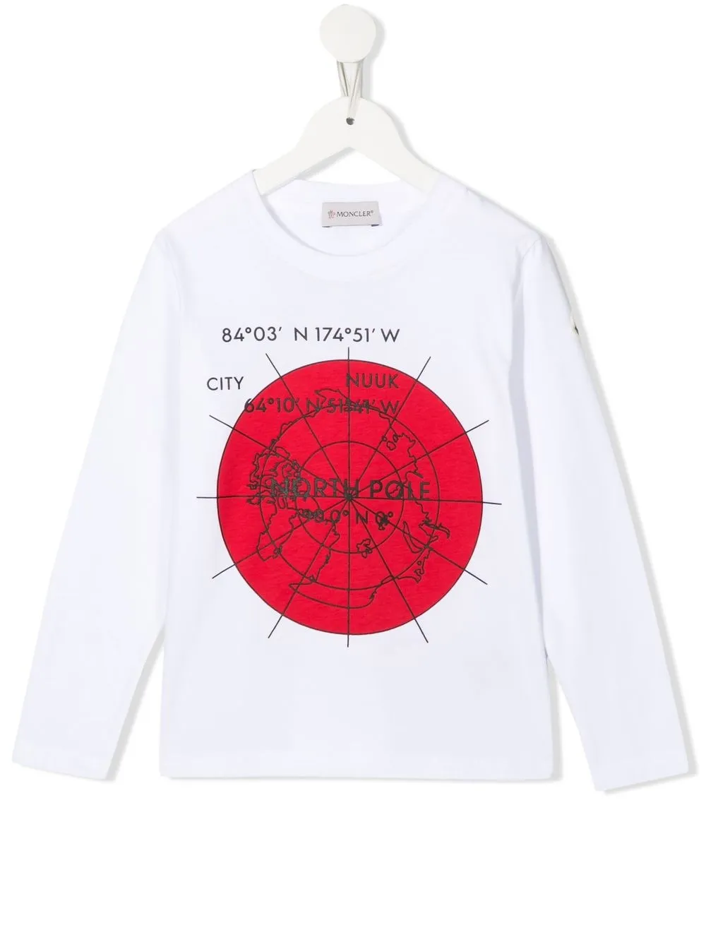 

Moncler Enfant playera con estampado gráfico - Blanco