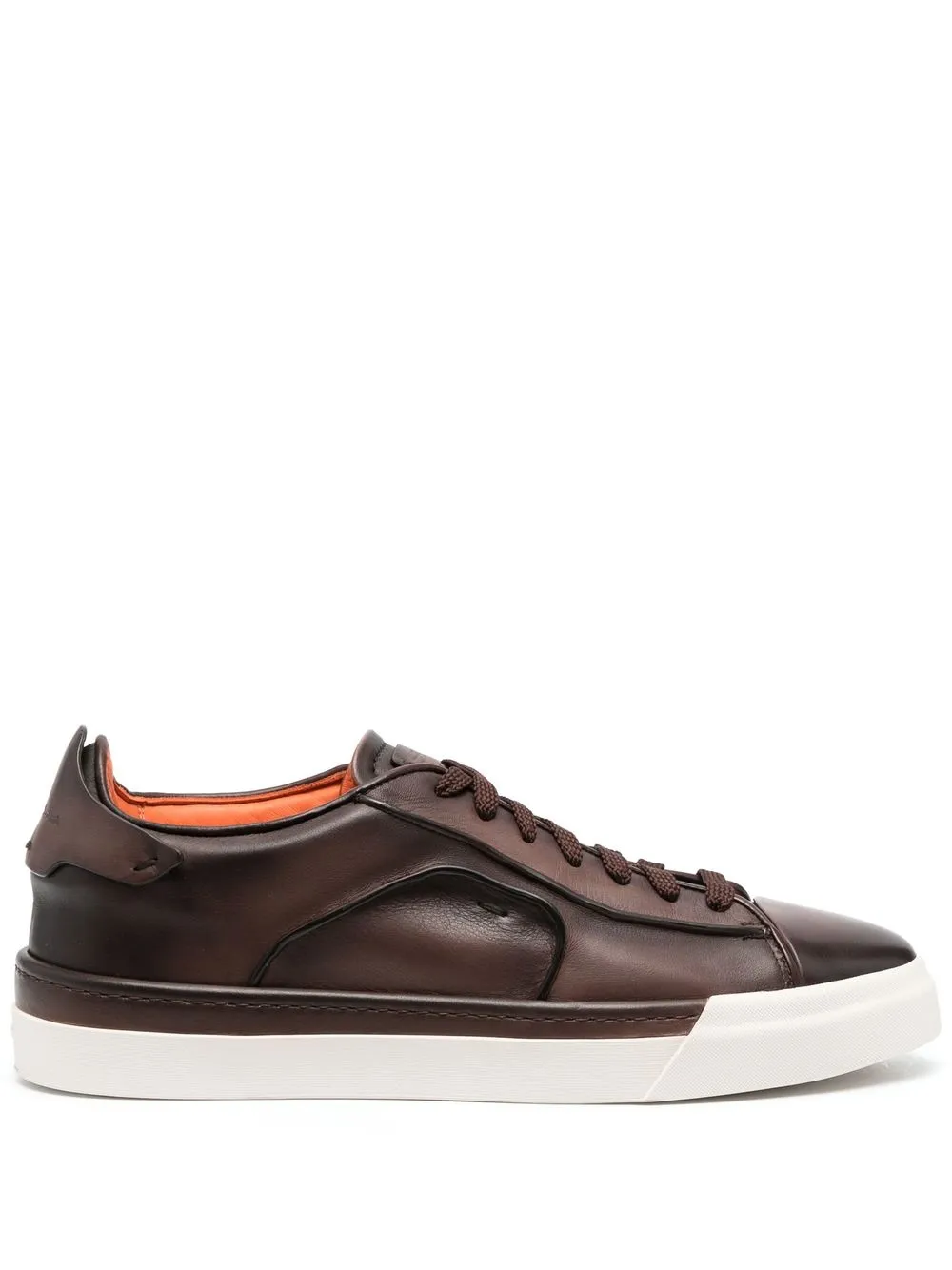 

Santoni low-top leather sneakers - Brown