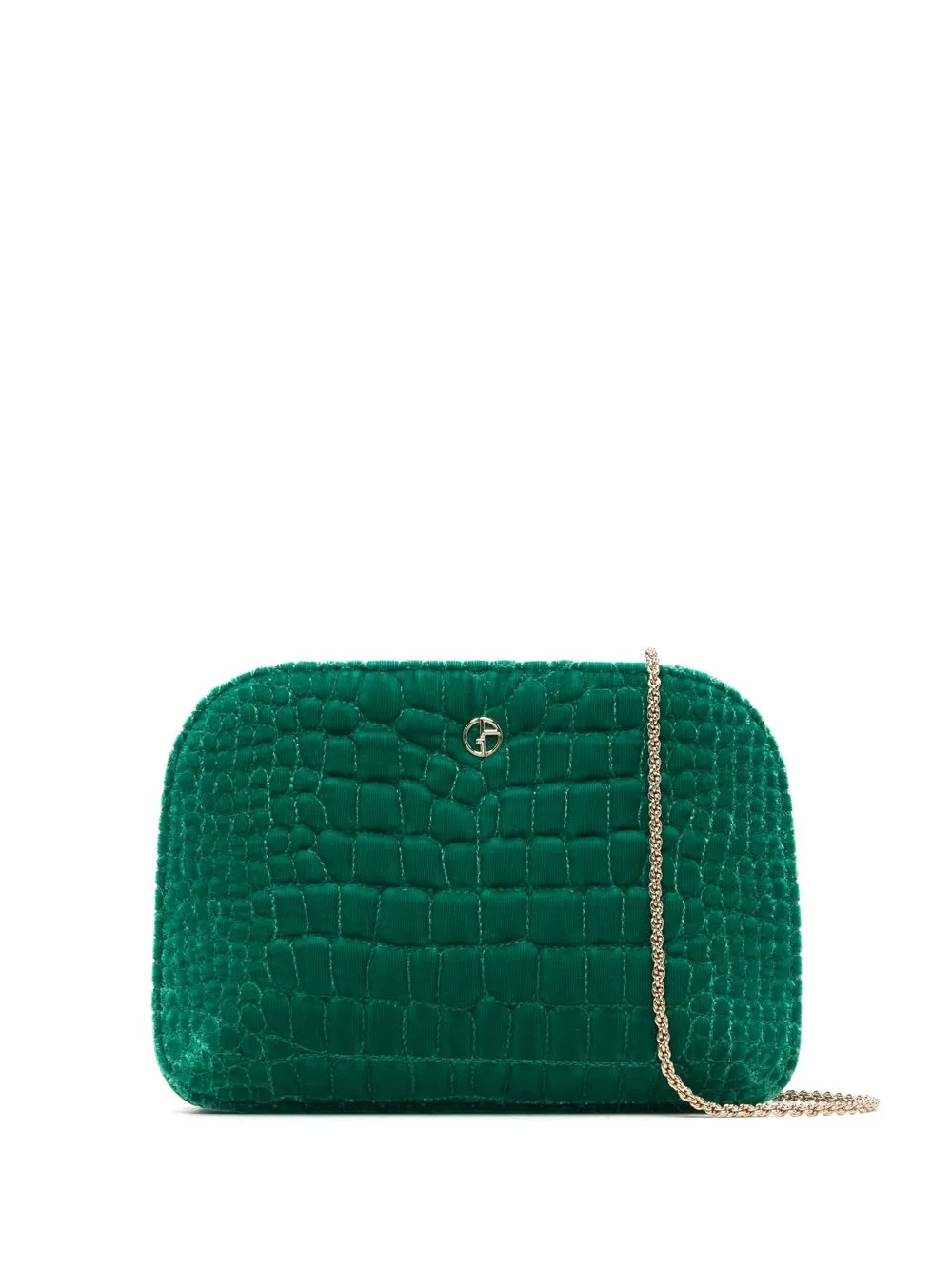 

Giorgio Armani bolsa de mano con efecto de piel de cocodrilo - Verde