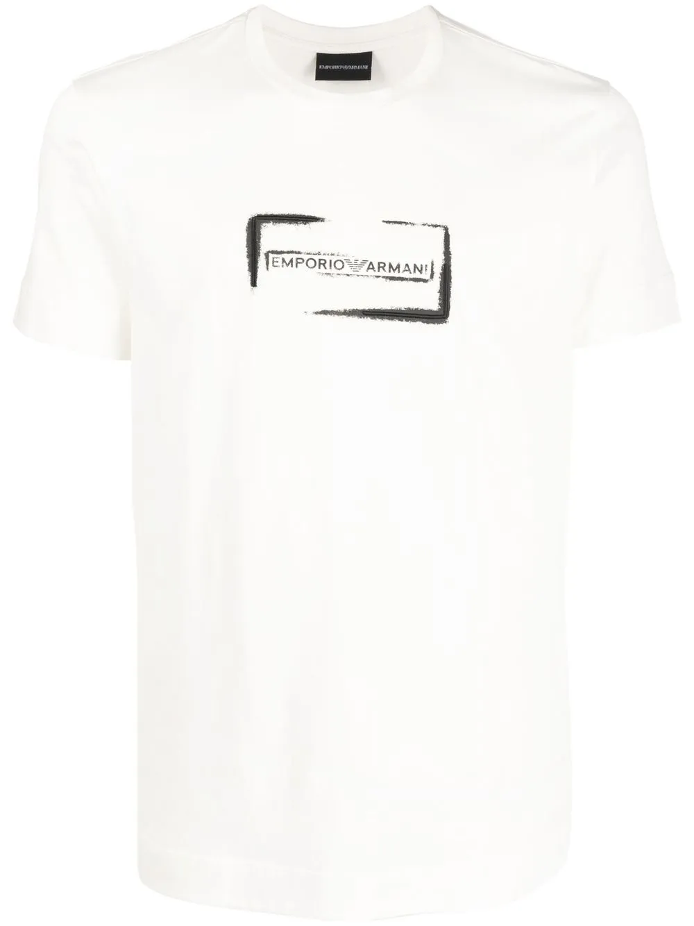 

Emporio Armani playera con logo estampado - Blanco