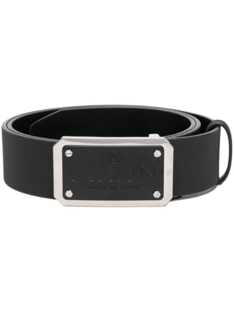 Philipp Plein Iconic Plein leather belt Men