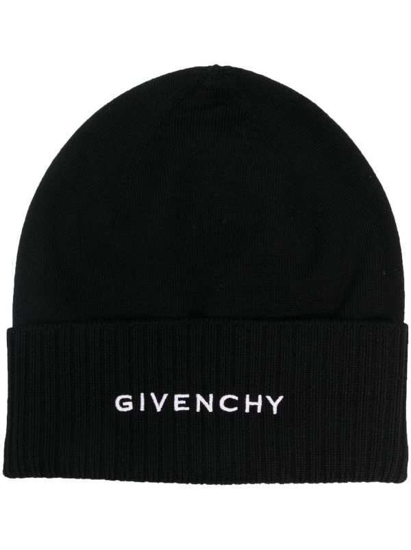 givenchy logo beanie