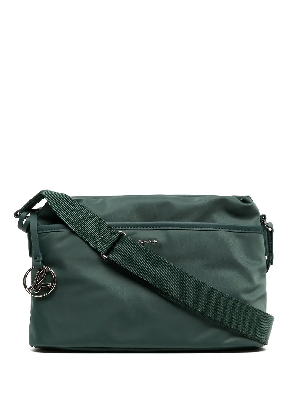 

agnès b. bolsa crossbody con detalle del logo - Verde