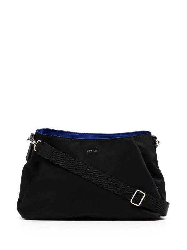 Agnès b. logo-plaque Satin Crossbody Bag - Farfetch