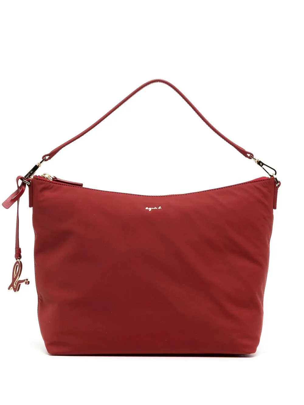 

agnès b. logo-lettering tote bag - Red