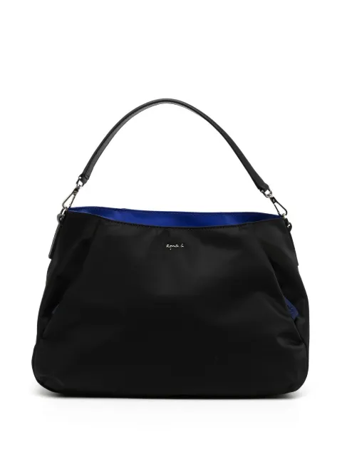 agnès b.  logo-plaque satin shoulder bag