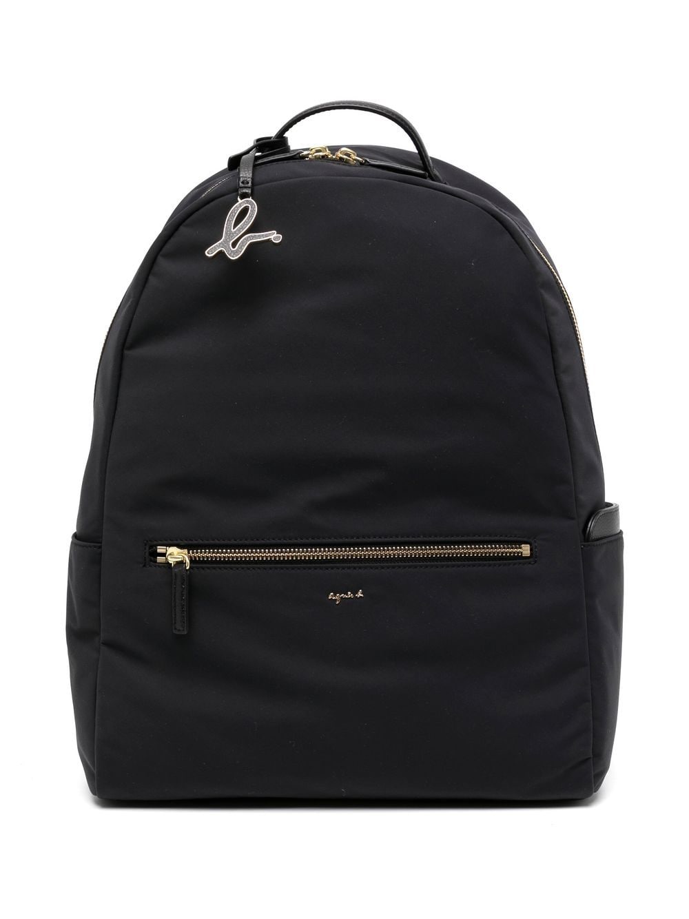 Agnès b. logo-plaque Backpack - Farfetch