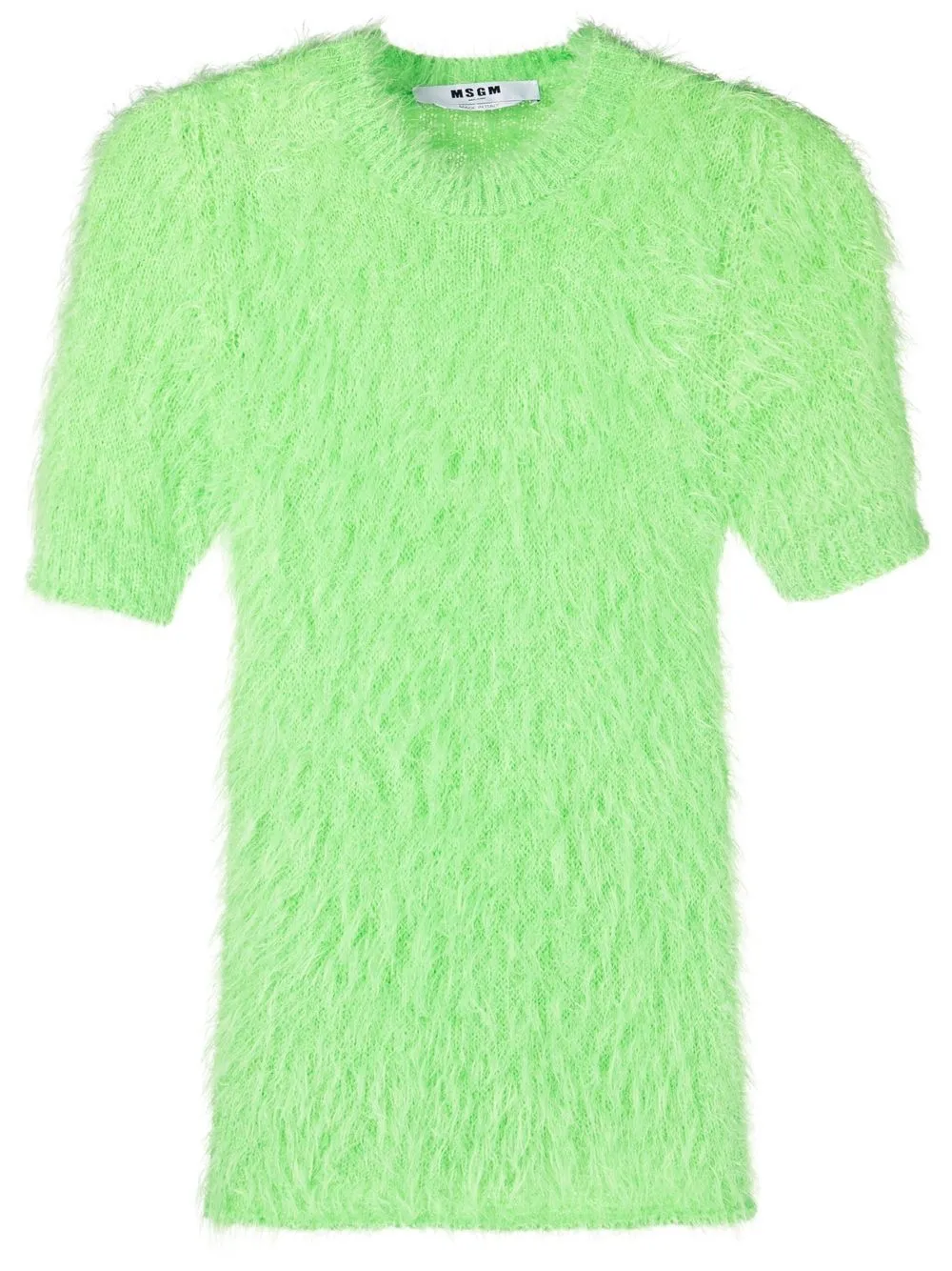 

MSGM bouclé short-sleeve jumper - Green