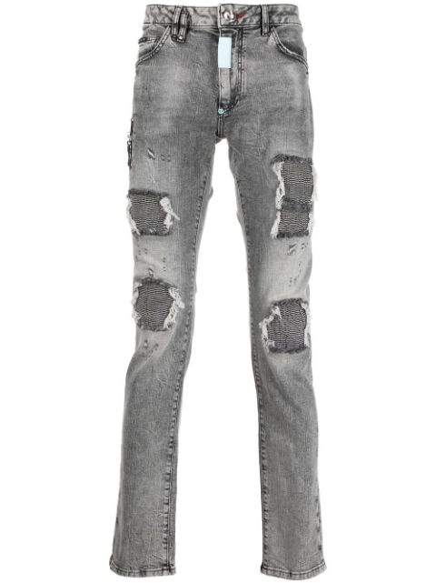 Philipp Plein ripped slim-cut jeans Men