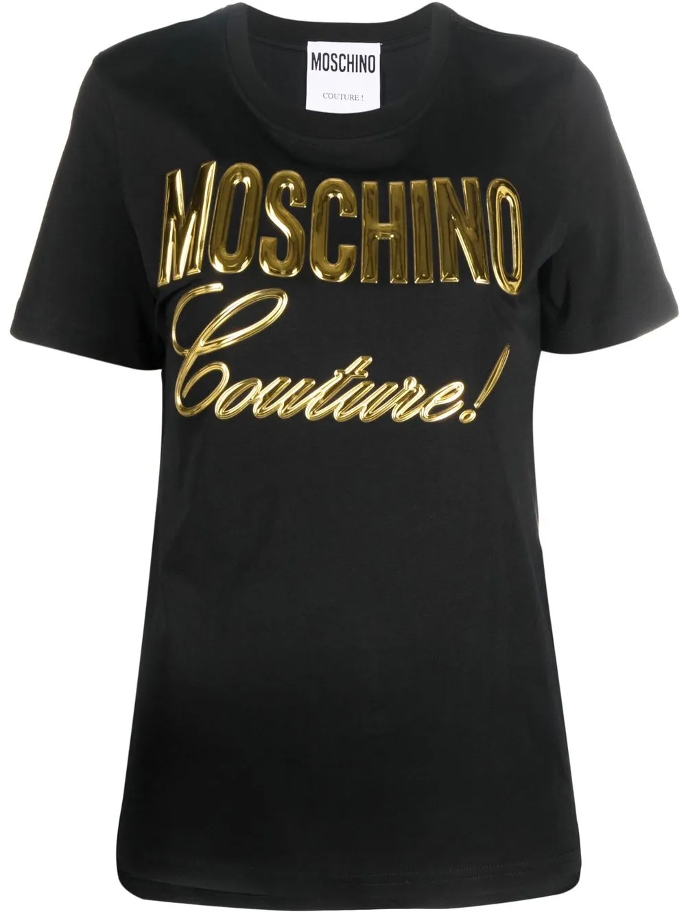 

Moschino playera con logo estampado - Negro