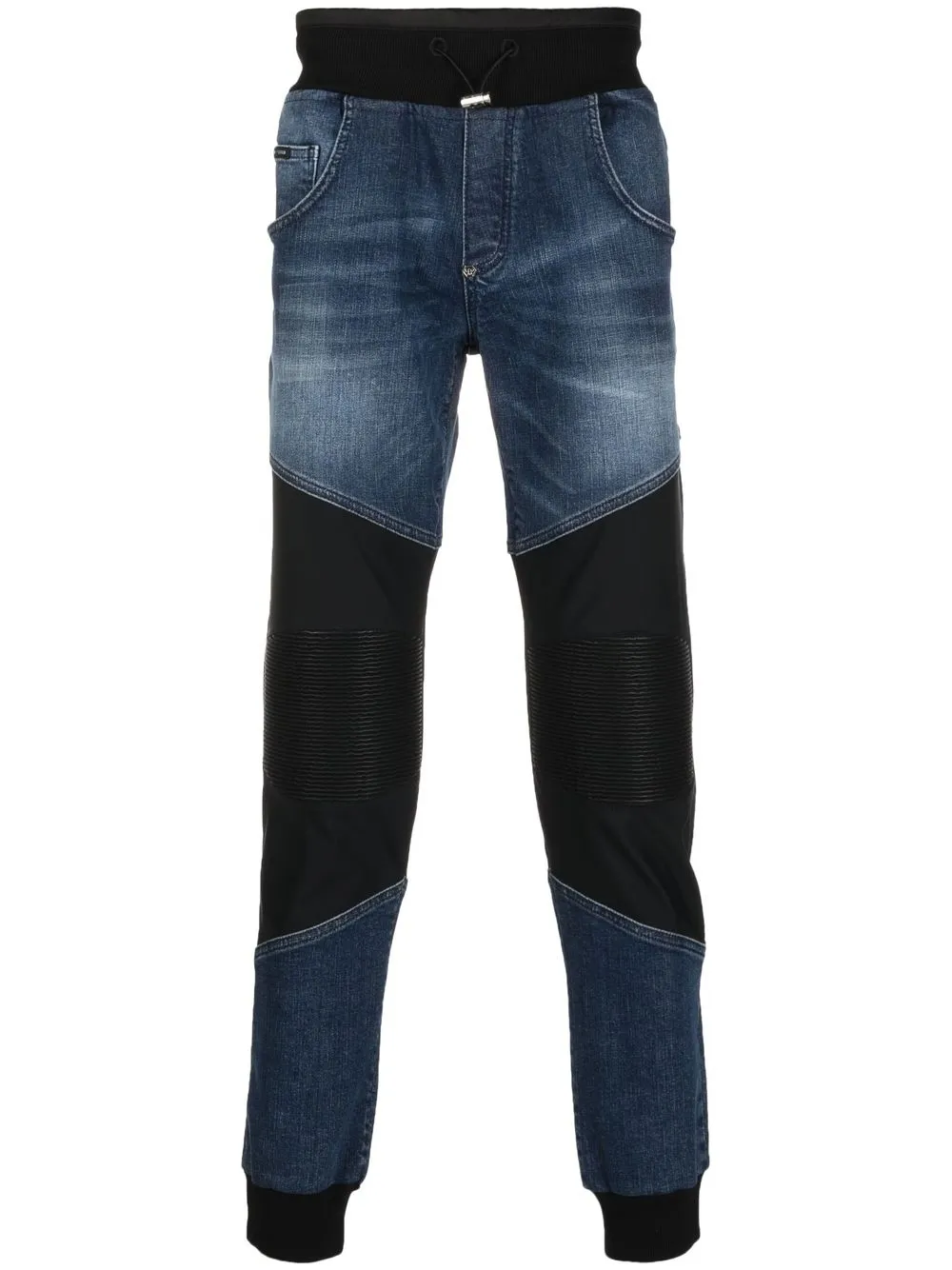 

Philipp Plein pants con parche del logo - Azul