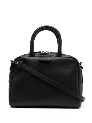 Agnès B. Logo-tag Leather Crossbody Bag - Farfetch