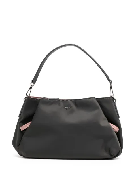 agnès b.  logo-plaque satin shoulder bag 