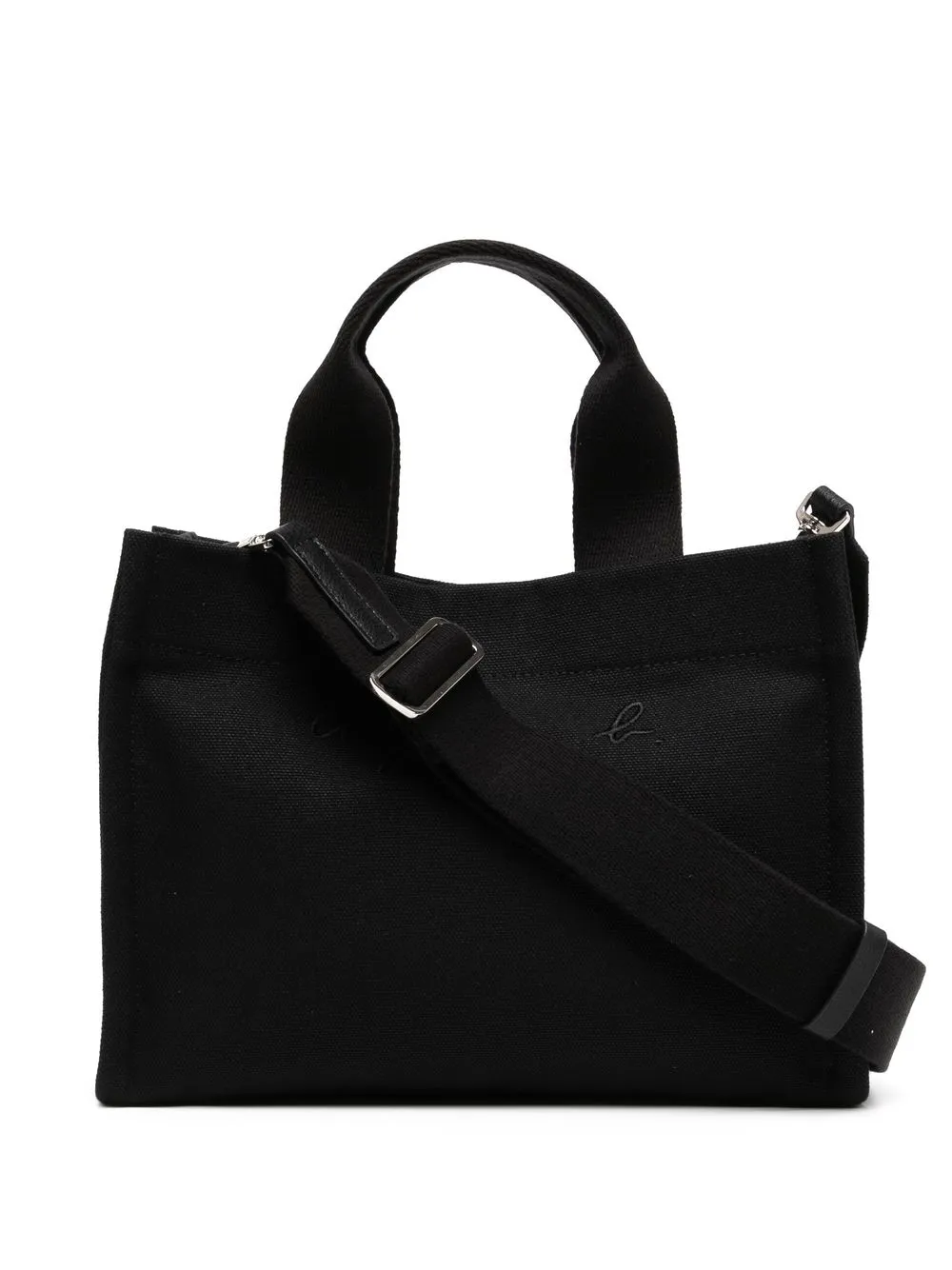 

agnès b. tote con dos asa - Negro