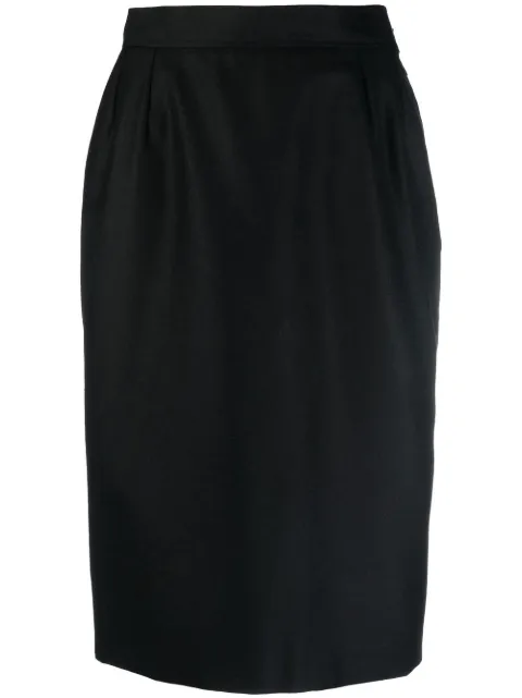 Saint Laurent Pre-Owned 1980s high-waisted pencil skirt