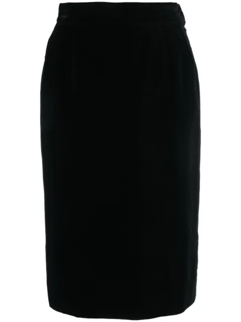 Saint Laurent Pre-Owned jupe crayon à taille haute (années 1990)