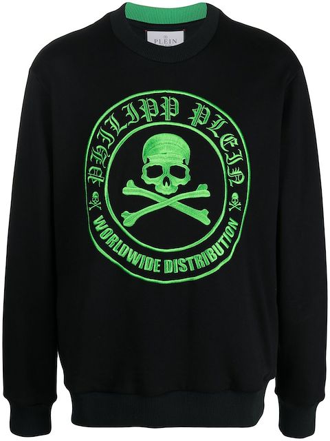 Philipp Plein skull-print crew neck sweatshirt