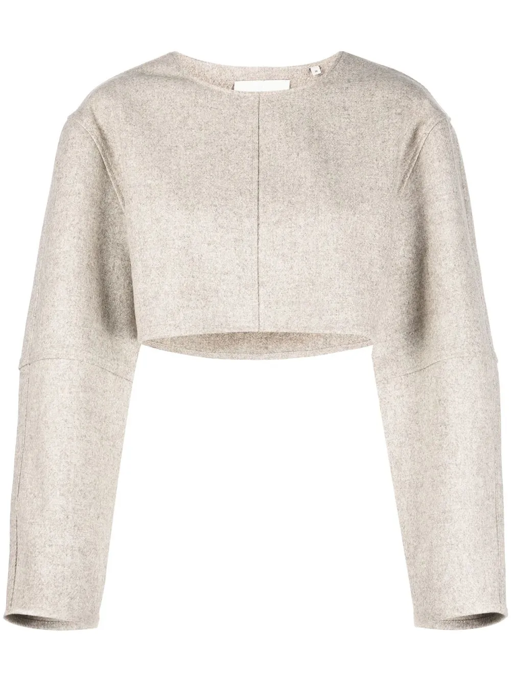 

Róhe cropped wool-blend jumper - Neutrals