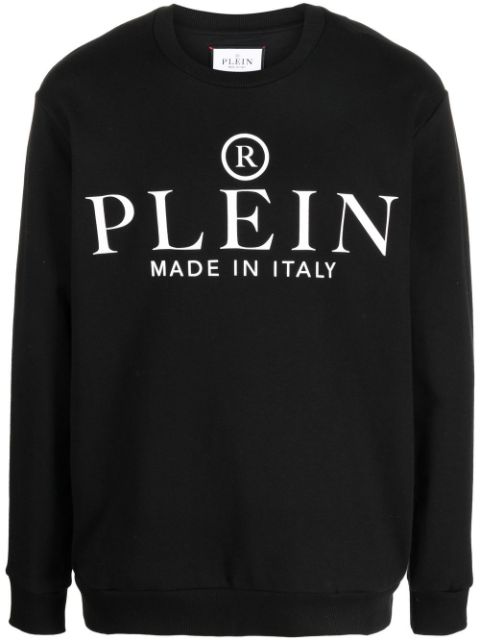 Philipp Plein logo-print cotton jumper Men