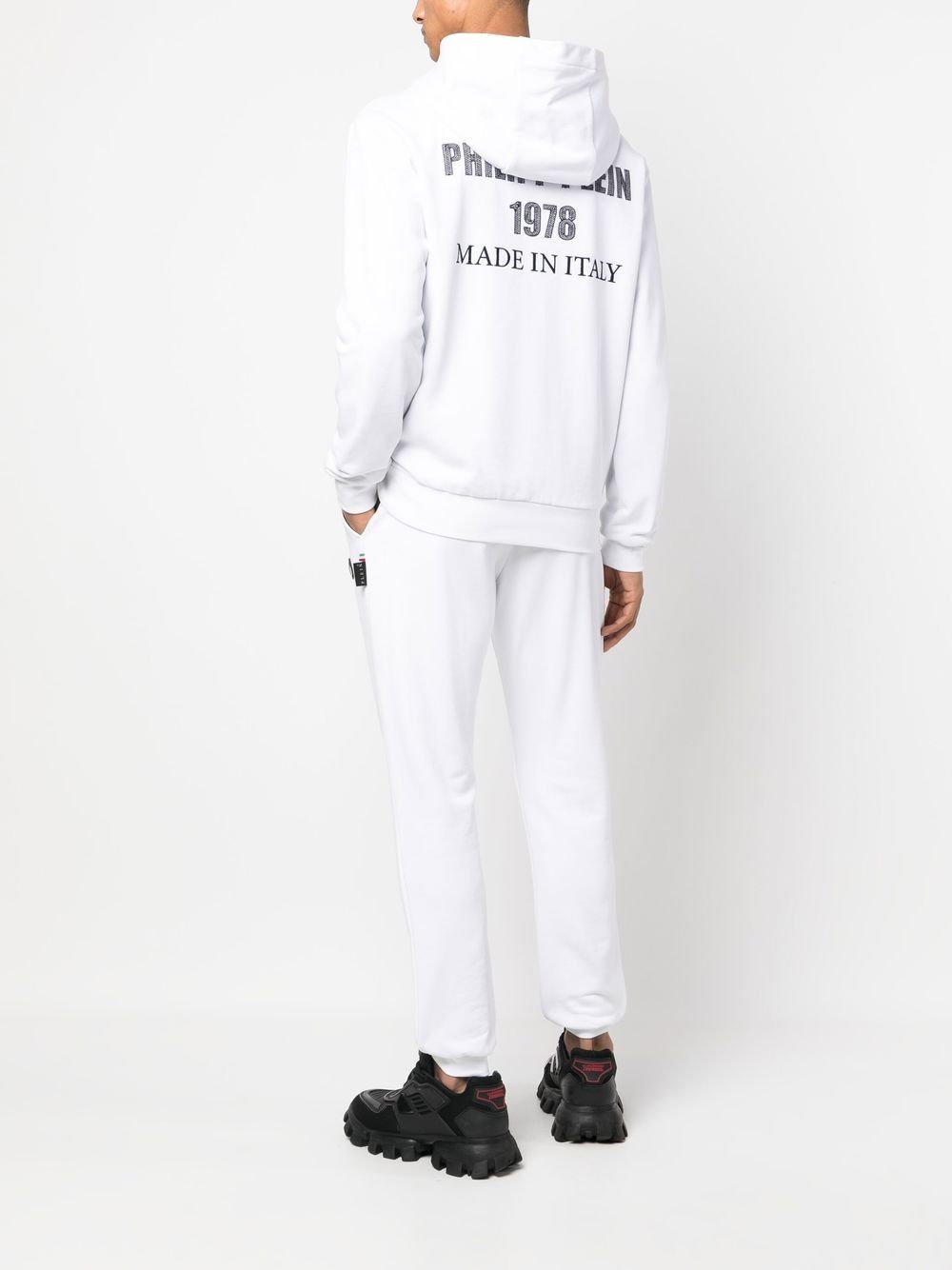 Shop Philipp Plein Logo-patch Tracksuit Set In White