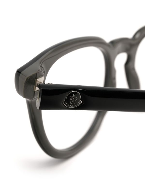 Moncler Eyewear モンクレール・アイウェア ラウンド眼鏡フレーム - FARFETCH