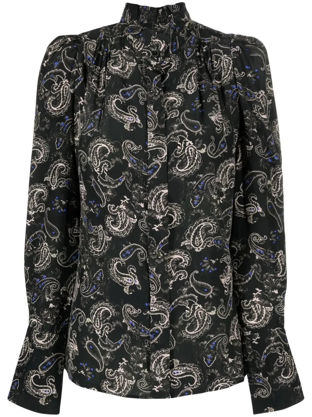 

Isabel Marant camisa con estampado de cachemira - Negro