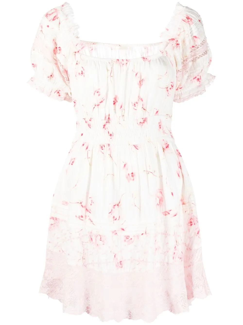 

LoveShackFancy vestido corto Lilium - Blanco