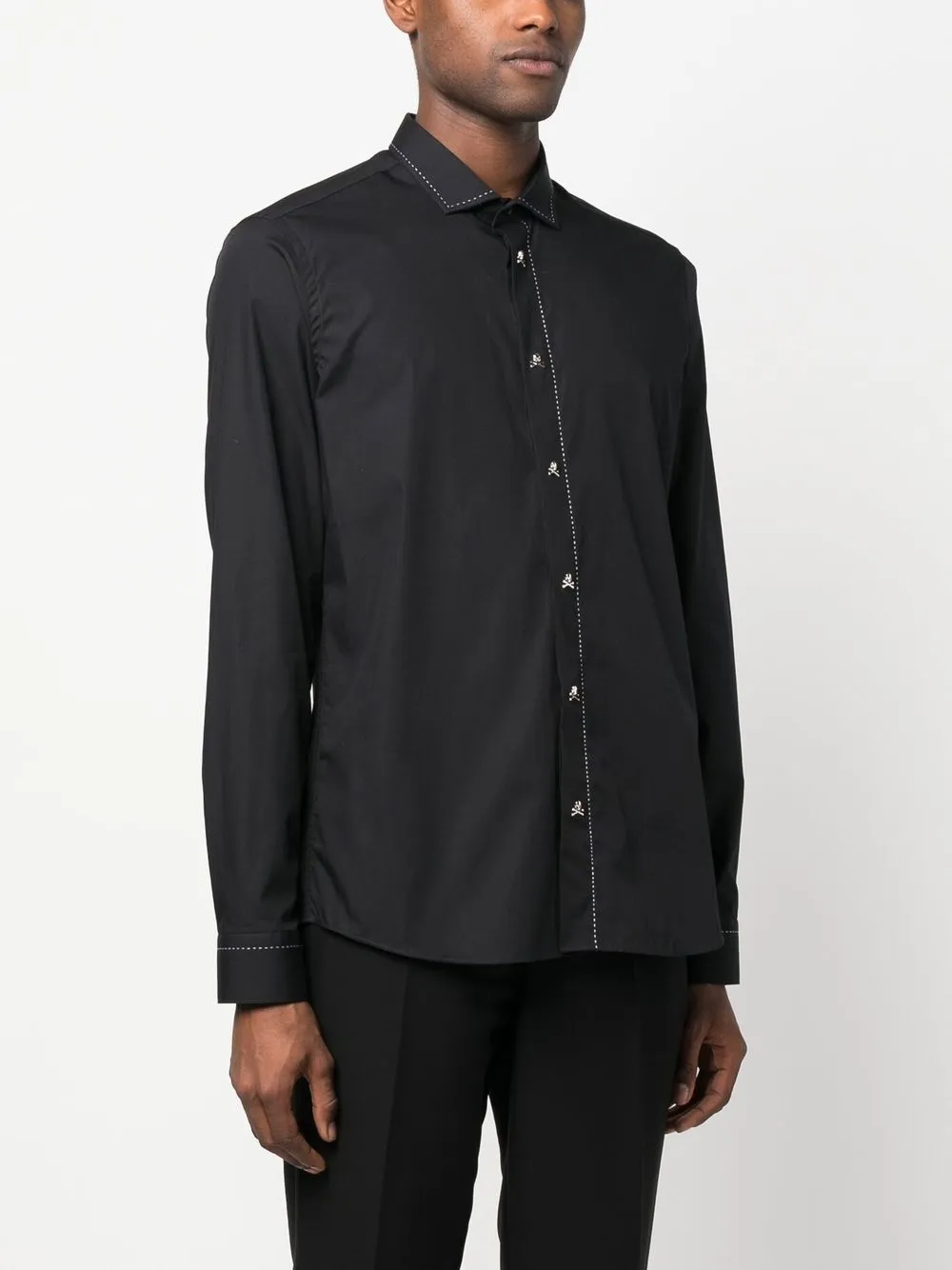 Philipp Plein Contrast Stitch Shirt - Farfetch