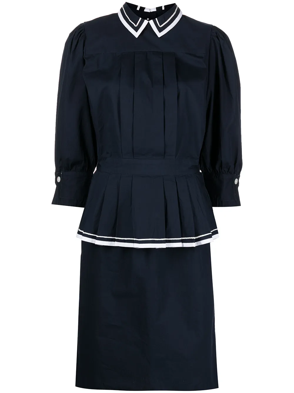 

Batsheva Rilke long-sleeve dress - Blue