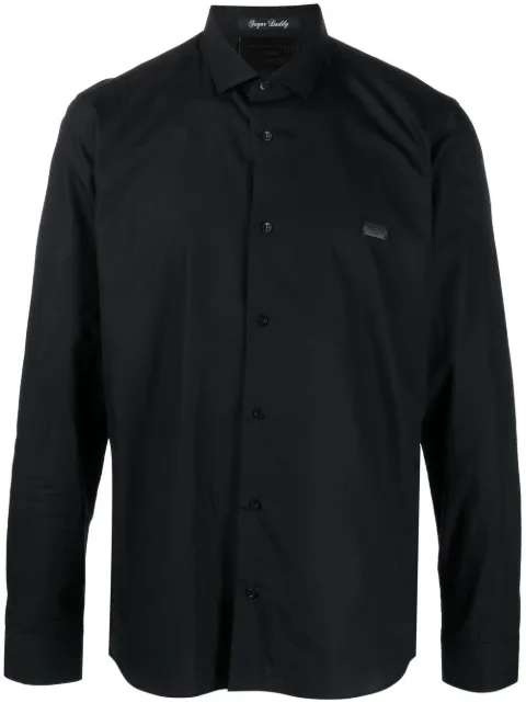 Philipp Plein logo-plaque shirt 