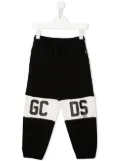Gcds Kids GCDS printed tracksuit bottoms - Black