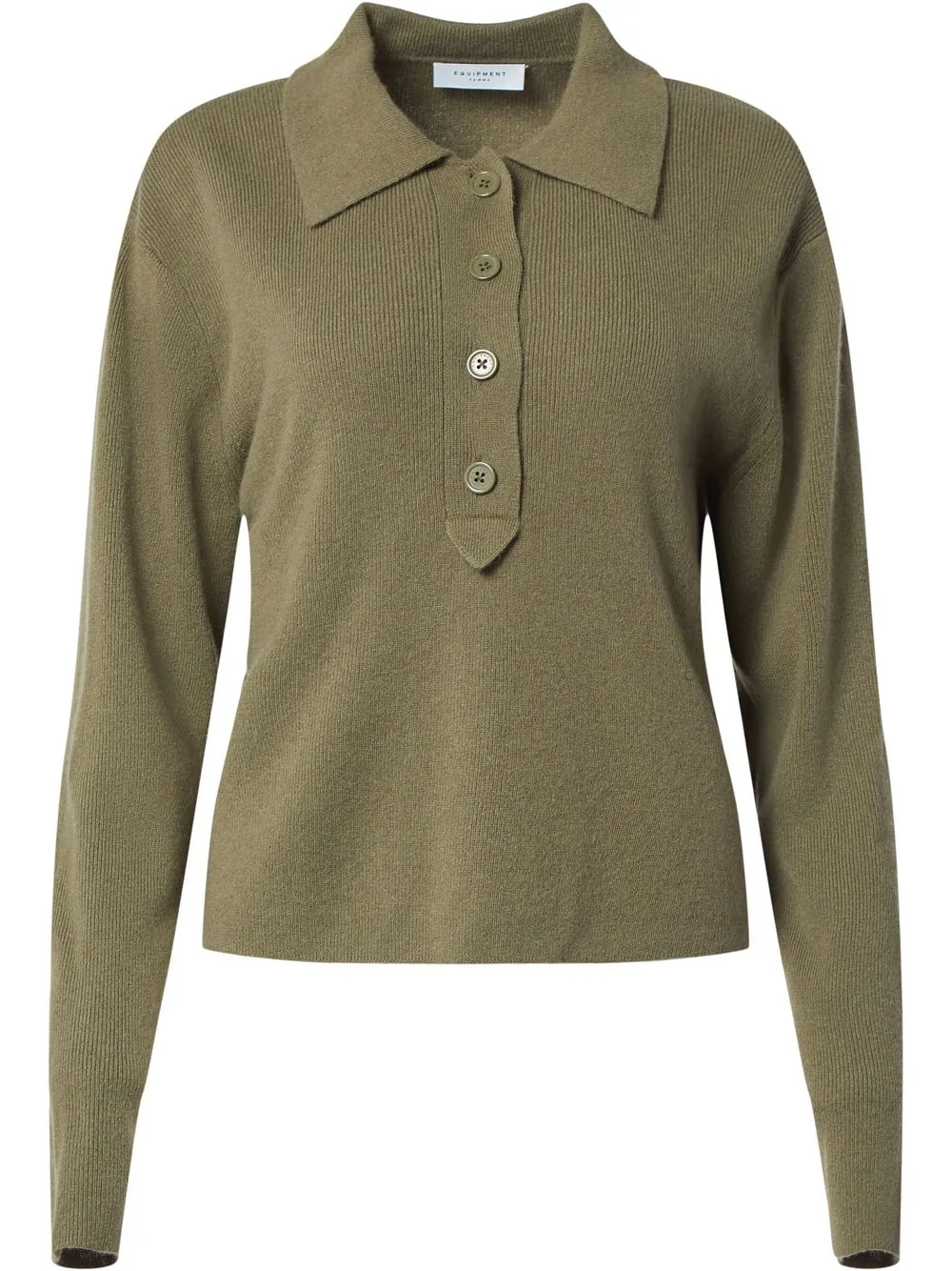 

Equipment suéter estilo playera tipo polo Kit - Verde