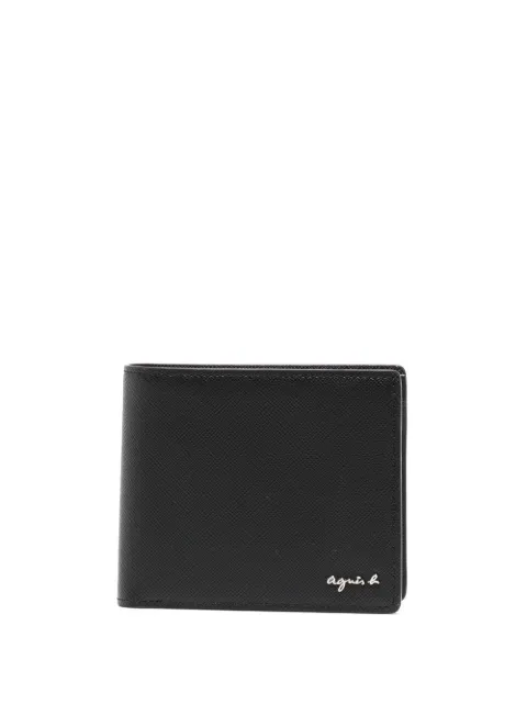 agnès b.  logo-plaque leather wallet