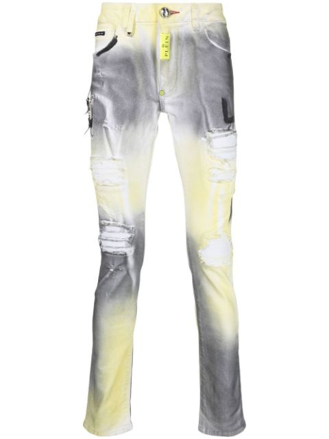 Philipp Plein printed slim-fit jeans Men