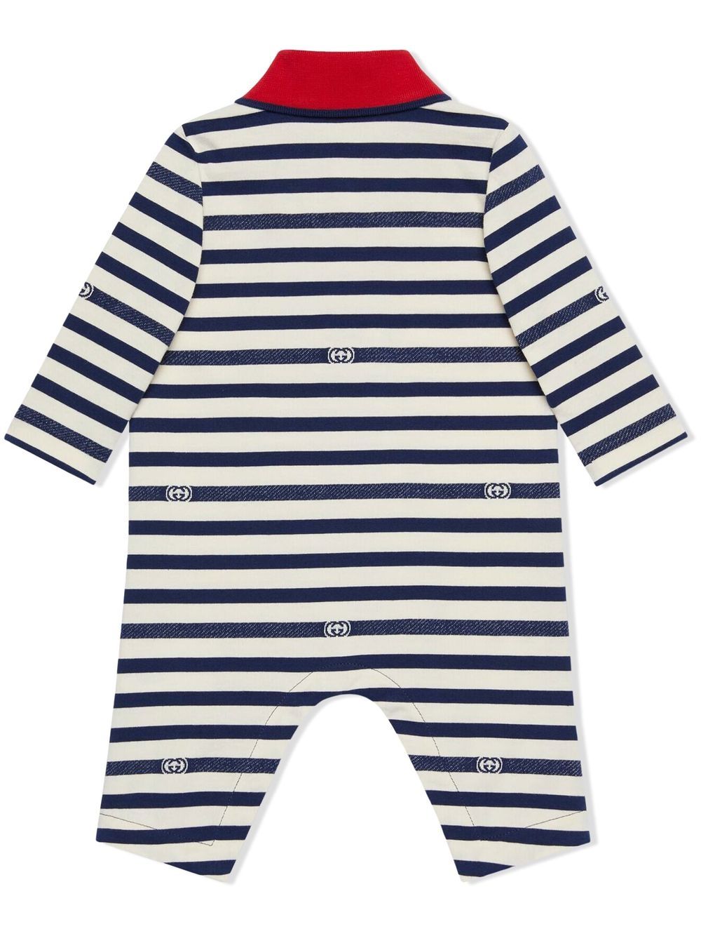 Gucci Kids Gestreepte onesie - Wit