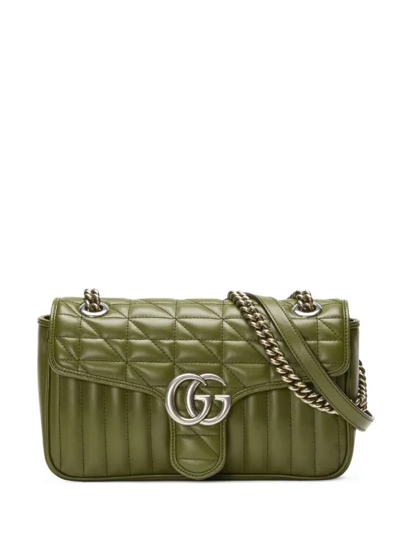 Gucci グッチ GGマーモント ショルダーバッグ S - Farfetch