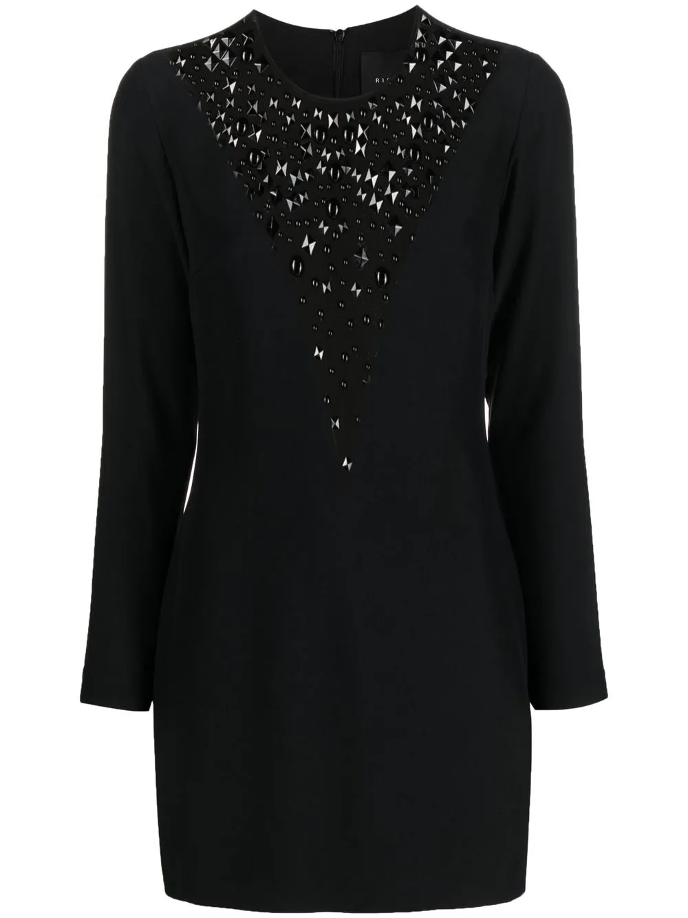 

John Richmond vestido con detalles de strass - Negro