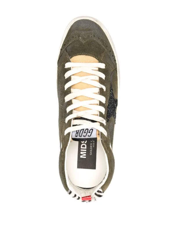 Golden Goose Mid Star high-top Sneakers | Green | FARFETCH