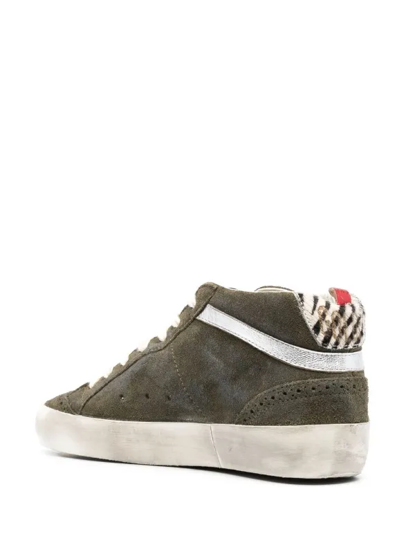 Golden Goose Mid Star high-top Sneakers | Green | FARFETCH