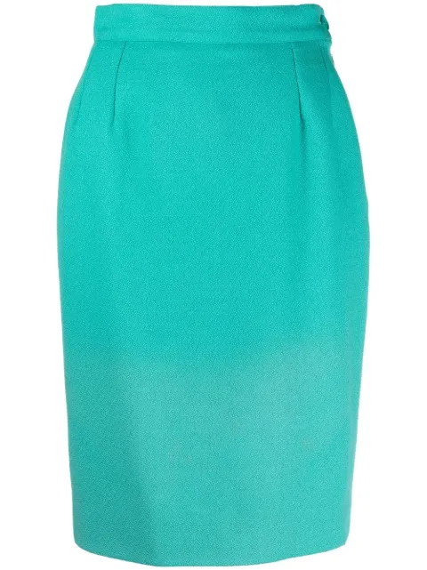 Saint Laurent Pre-Owned 1980s high-waisted pencil skirt