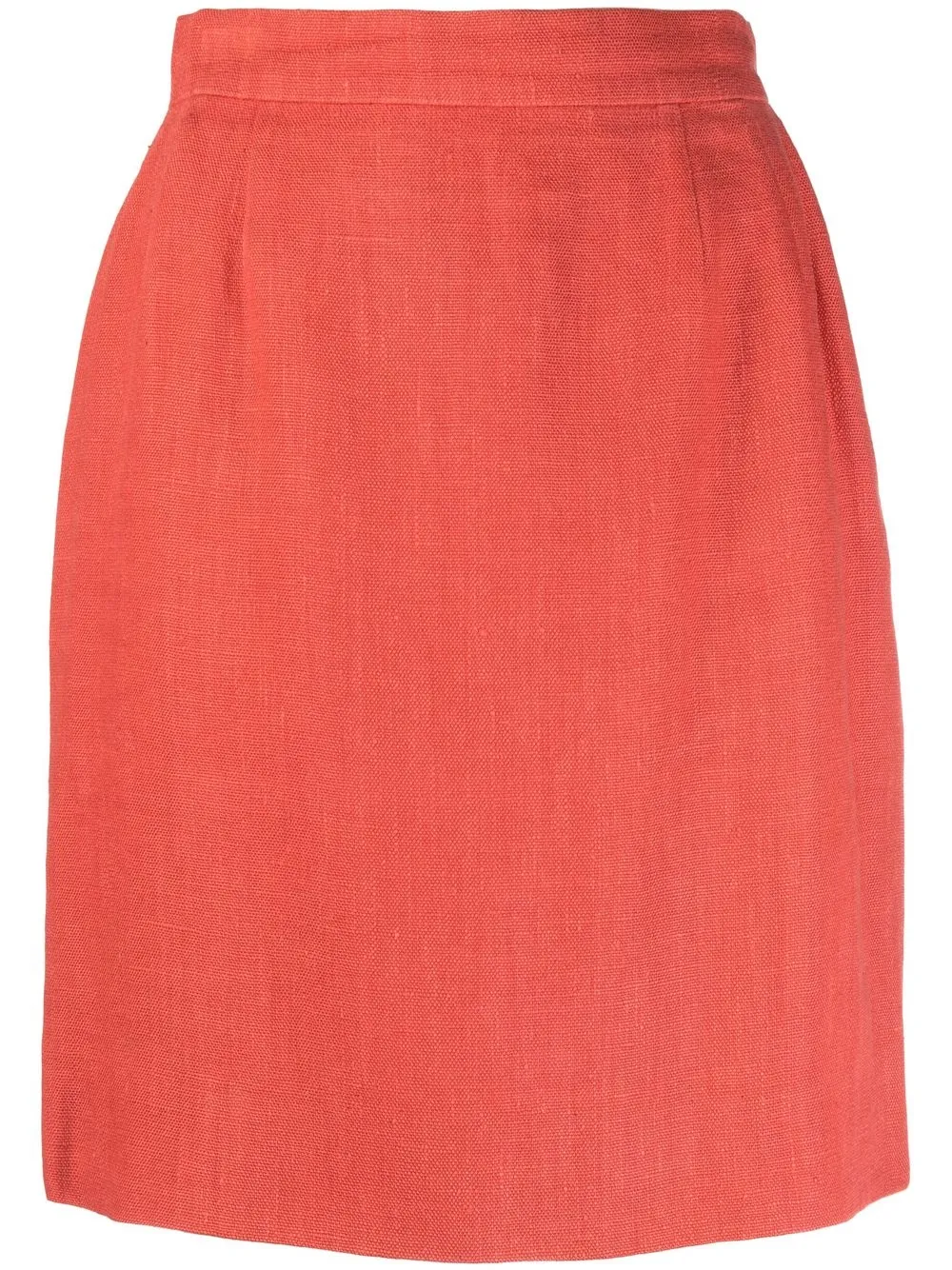 Image 1 of CHANEL Pre-Owned 1980s high-waisted linen skirt