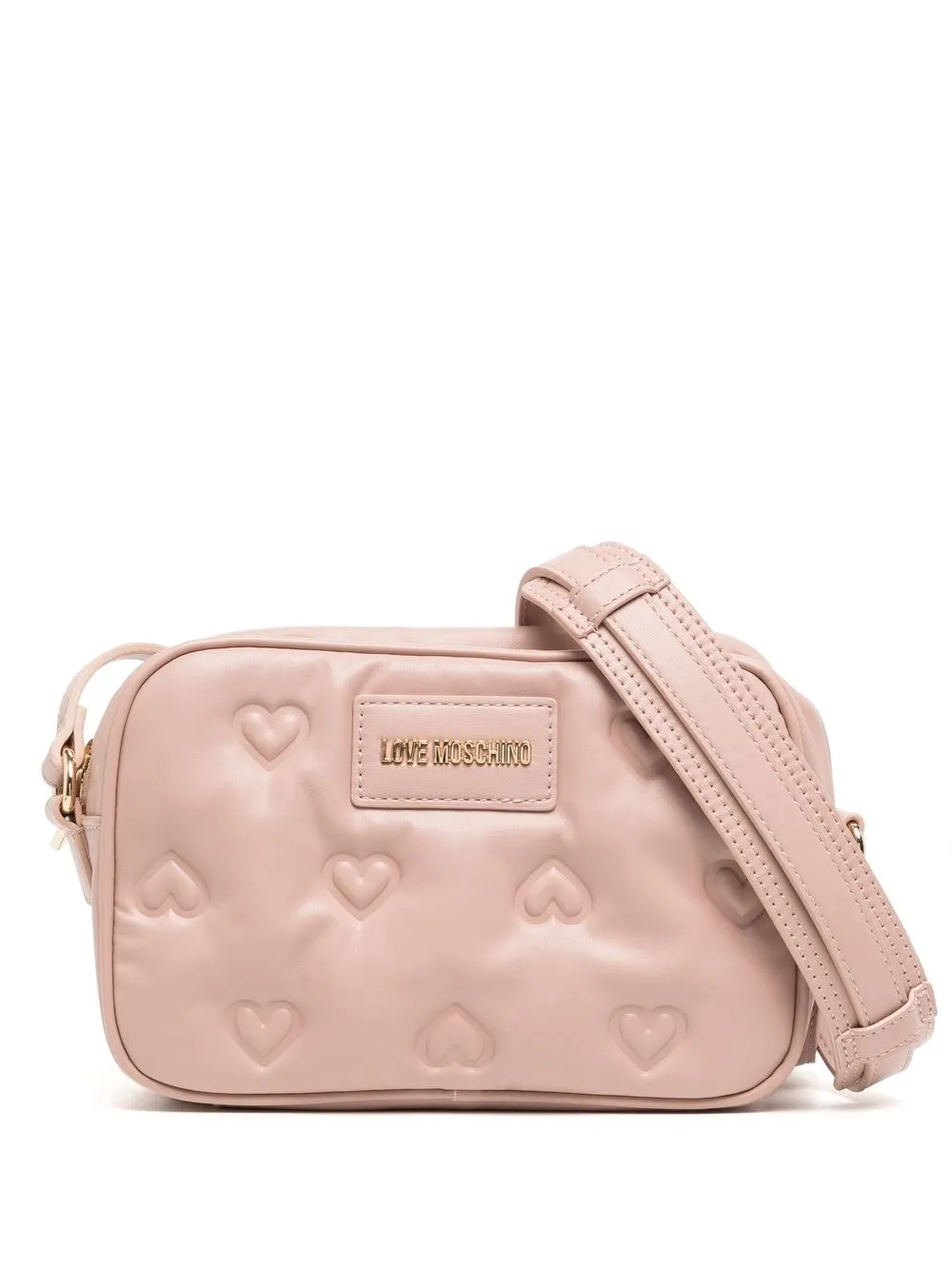 

Love Moschino heart-quilted shoulder bag - Pink