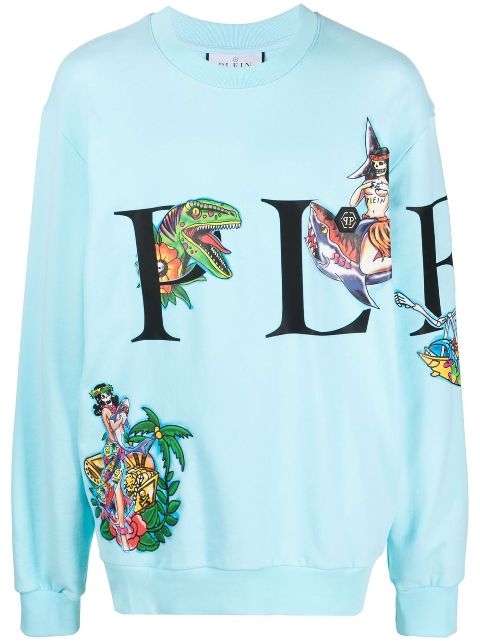 Philipp Plein Hawaii print sweatshirt Men