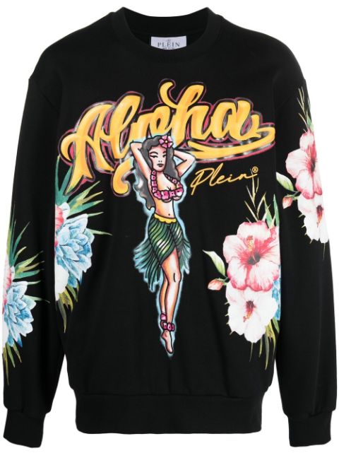 Philipp Plein Hawaii-print sweatshirt Men